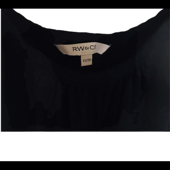 RW&CO Spaghetti Strap Tank/Top With Scoop Neck Black Size X Small - Picture 7 of 8